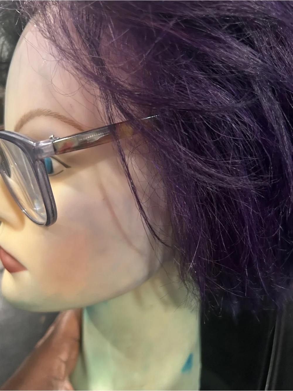 Clear Lavender Frame reading 2.25 Glasses - Classic Cat-Eye Style